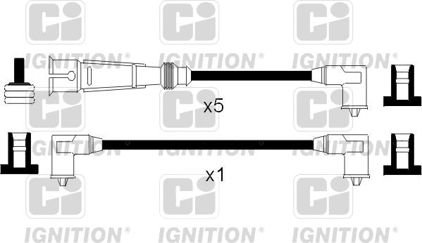 Quinton Hazell XC1060 - Комплект проводів запалювання autozip.com.ua