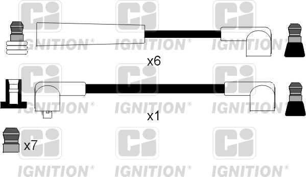 Quinton Hazell XC1015 - Комплект проводів запалювання autozip.com.ua