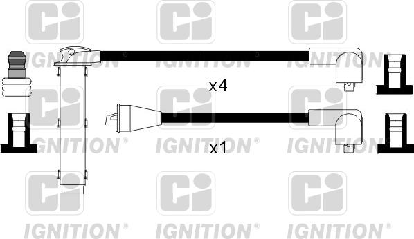 Quinton Hazell XC101 - Комплект проводів запалювання autozip.com.ua