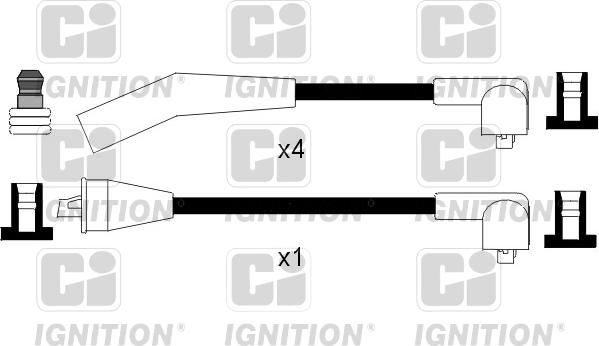 Quinton Hazell XC1022 - Комплект проводів запалювання autozip.com.ua