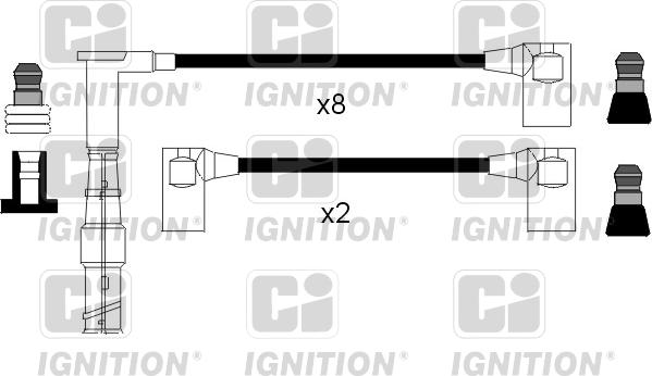 Quinton Hazell XC1078 - Комплект проводів запалювання autozip.com.ua