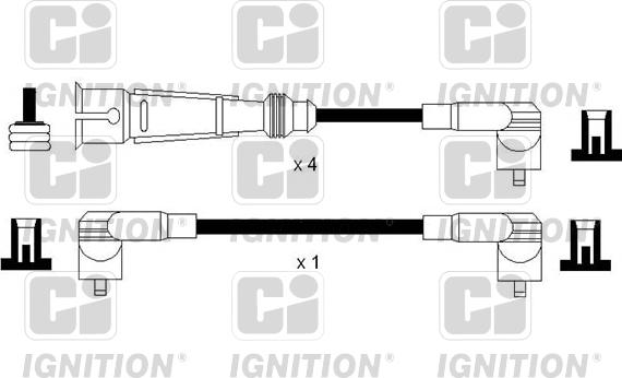 Quinton Hazell XC1199 - Комплект проводів запалювання autozip.com.ua