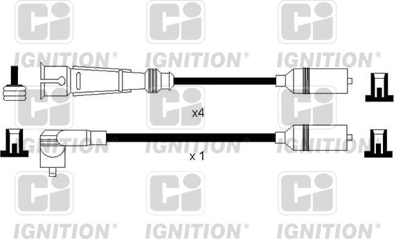 Quinton Hazell XC1149 - Комплект проводів запалювання autozip.com.ua