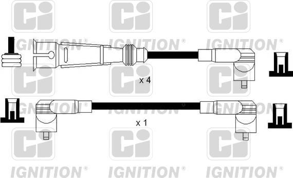 Quinton Hazell XC1151 - Комплект проводів запалювання autozip.com.ua