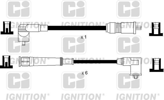 Quinton Hazell XC1164 - Комплект проводів запалювання autozip.com.ua
