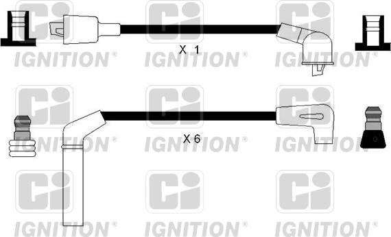 Quinton Hazell XC1165 - Комплект проводів запалювання autozip.com.ua