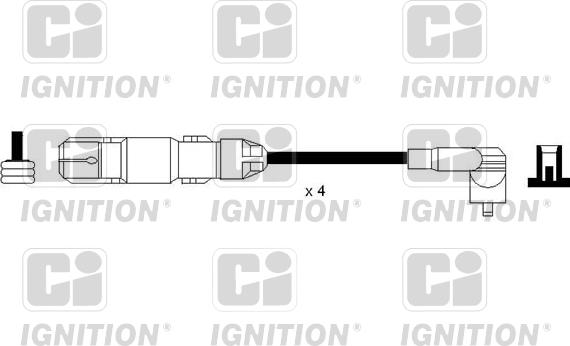 Quinton Hazell XC1162 - Комплект проводів запалювання autozip.com.ua