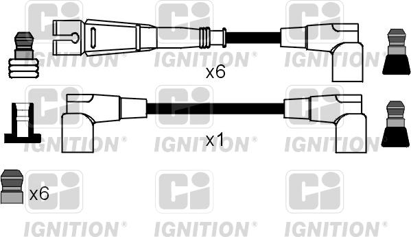 Quinton Hazell XC1106 - Комплект проводів запалювання autozip.com.ua