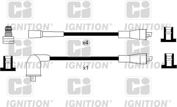 Quinton Hazell XC1180 - Комплект проводів запалювання autozip.com.ua