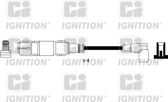 Quinton Hazell XC1124 - Комплект проводів запалювання autozip.com.ua