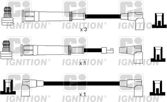 Quinton Hazell XC1123 - Комплект проводів запалювання autozip.com.ua