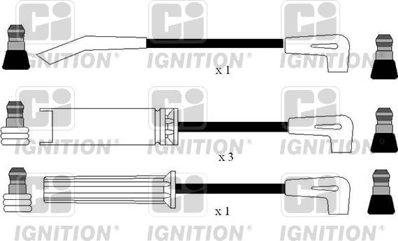 Quinton Hazell XC1172 - Комплект проводів запалювання autozip.com.ua