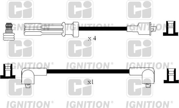 Quinton Hazell XC1205 - Комплект проводів запалювання autozip.com.ua