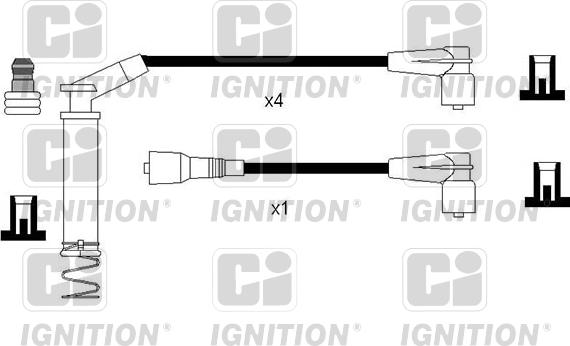 Quinton Hazell XC1236 - Комплект проводів запалювання autozip.com.ua