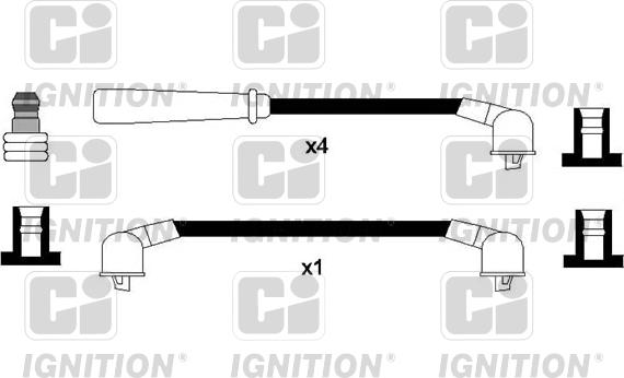 Quinton Hazell XC1231 - Комплект проводів запалювання autozip.com.ua