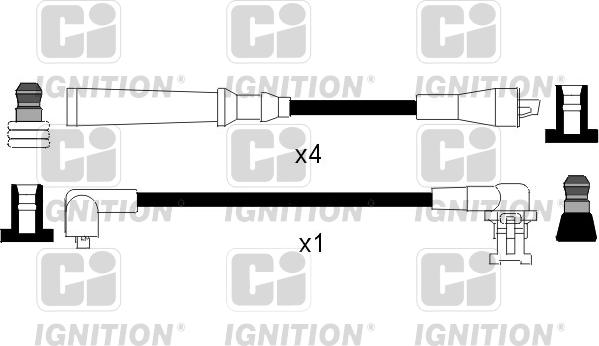 Quinton Hazell XC849 - Комплект проводів запалювання autozip.com.ua