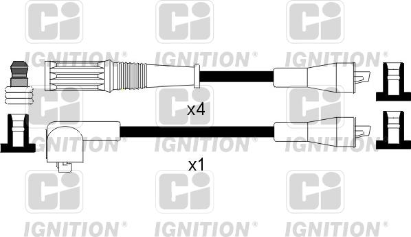 Quinton Hazell XC843 - Комплект проводів запалювання autozip.com.ua