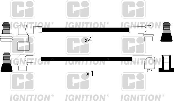 Quinton Hazell XC851 - Комплект проводів запалювання autozip.com.ua