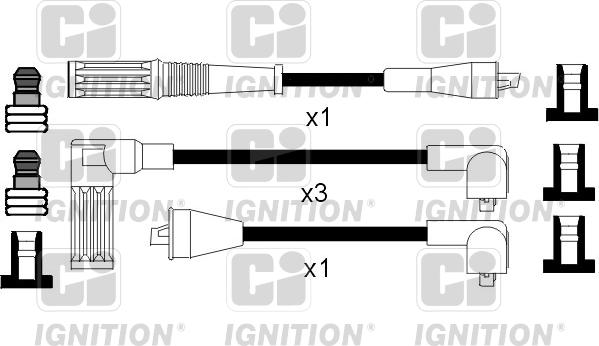 Quinton Hazell XC853 - Комплект проводів запалювання autozip.com.ua