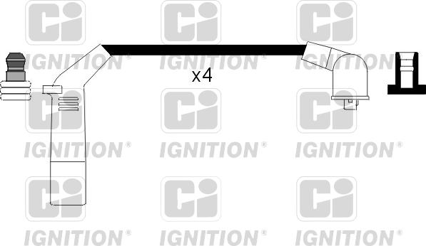 Quinton Hazell XC868 - Комплект проводів запалювання autozip.com.ua