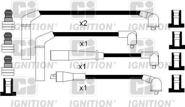 Quinton Hazell XC862 - Комплект проводів запалювання autozip.com.ua