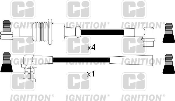 Quinton Hazell XC804 - Комплект проводів запалювання autozip.com.ua