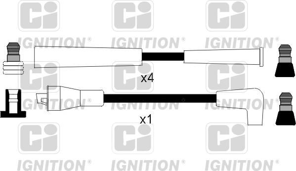 Quinton Hazell XC817 - Комплект проводів запалювання autozip.com.ua