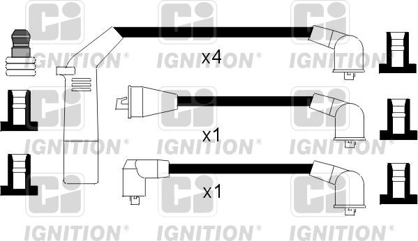 Quinton Hazell XC884 - Комплект проводів запалювання autozip.com.ua