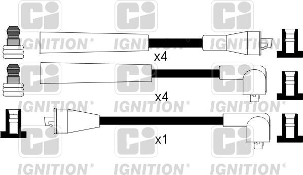 Quinton Hazell XC835 - Комплект проводів запалювання autozip.com.ua