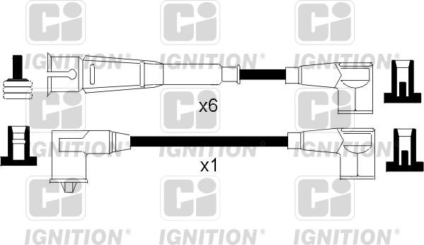 Quinton Hazell XC830 - Комплект проводів запалювання autozip.com.ua