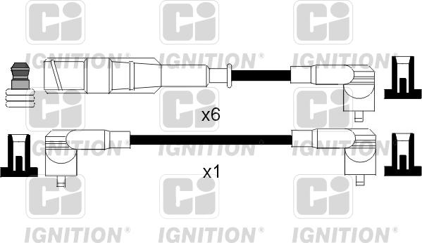 Quinton Hazell XC838 - Комплект проводів запалювання autozip.com.ua