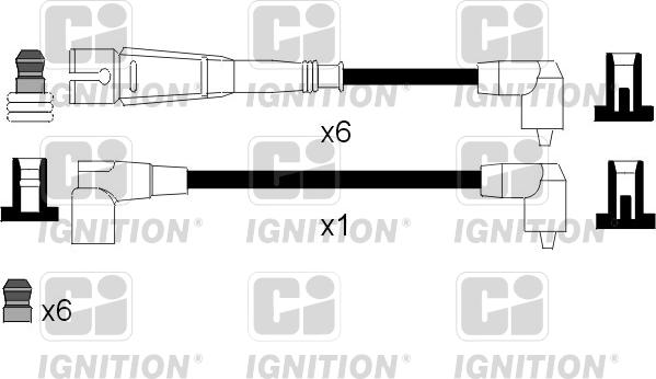 Quinton Hazell XC832 - Комплект проводів запалювання autozip.com.ua