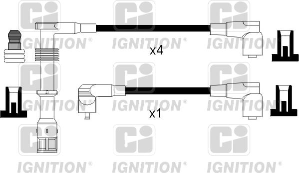 Quinton Hazell XC826 - Комплект проводів запалювання autozip.com.ua