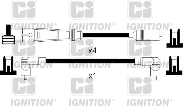 Quinton Hazell XC828 - Комплект проводів запалювання autozip.com.ua