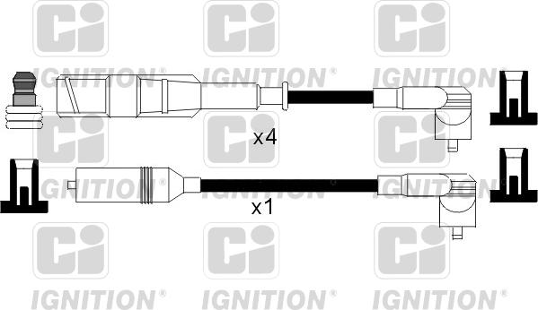 Quinton Hazell XC827 - Комплект проводів запалювання autozip.com.ua