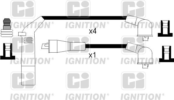 Quinton Hazell XC342 - Комплект проводів запалювання autozip.com.ua