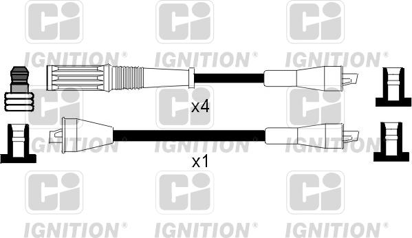 Quinton Hazell XC368 - Комплект проводів запалювання autozip.com.ua