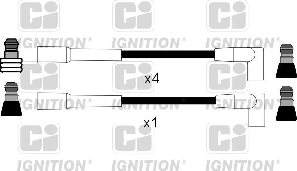 Quinton Hazell XC204 - Комплект проводів запалювання autozip.com.ua