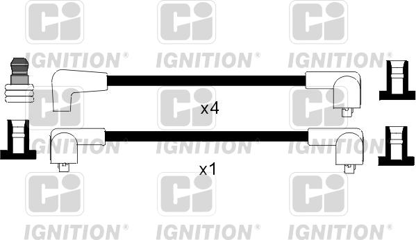 Quinton Hazell XC206 - Комплект проводів запалювання autozip.com.ua