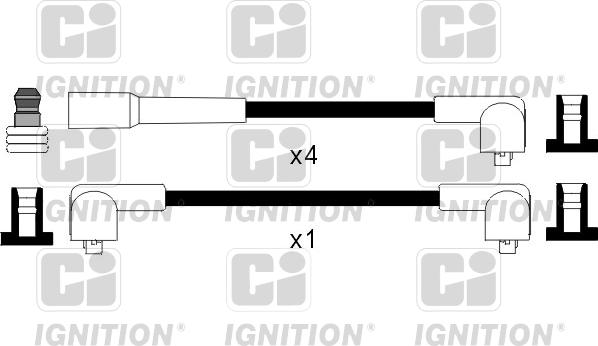 Quinton Hazell XC277 - Комплект проводів запалювання autozip.com.ua