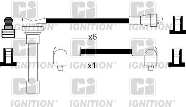 Quinton Hazell XC790 - Комплект проводів запалювання autozip.com.ua