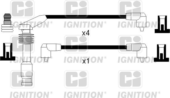Quinton Hazell XC797 - Комплект проводів запалювання autozip.com.ua