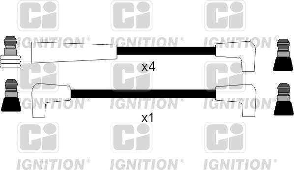 Quinton Hazell XC743 - Комплект проводів запалювання autozip.com.ua