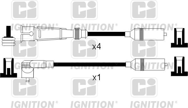 Quinton Hazell XC760 - Комплект проводів запалювання autozip.com.ua