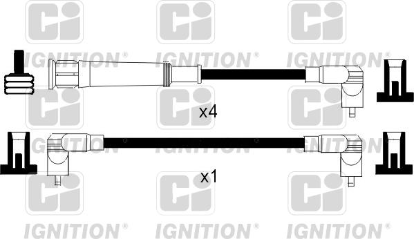 Quinton Hazell XC767 - Комплект проводів запалювання autozip.com.ua