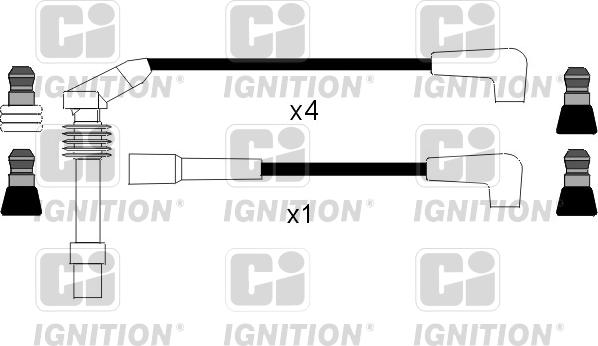 Quinton Hazell XC715 - Комплект проводів запалювання autozip.com.ua