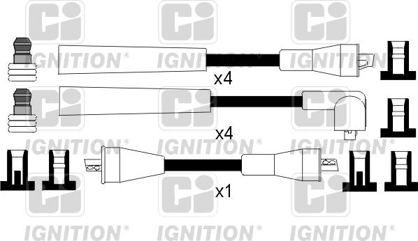 Quinton Hazell XC782 - Комплект проводів запалювання autozip.com.ua