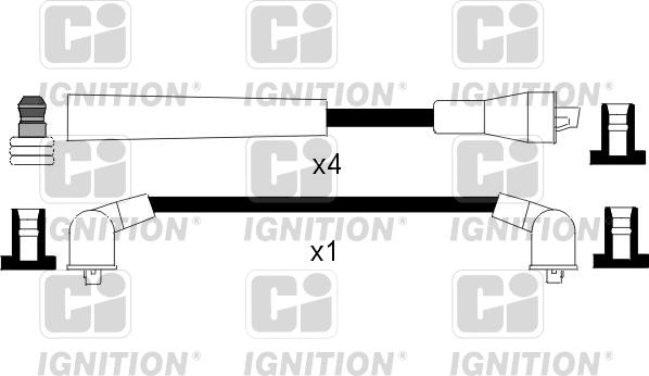 Quinton Hazell XC770 - Комплект проводів запалювання autozip.com.ua