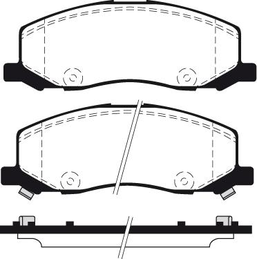 BENDIX 573326J - Гальмівні колодки, дискові гальма autozip.com.ua