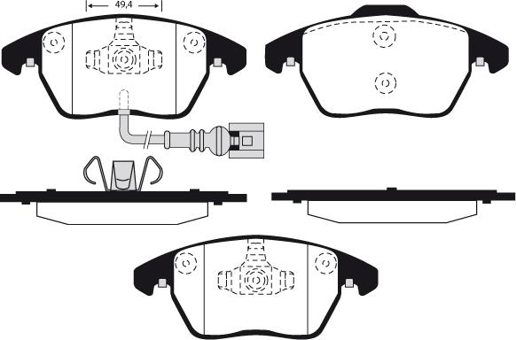 Raicam RA.0919.1 - Гальмівні колодки, дискові гальма autozip.com.ua